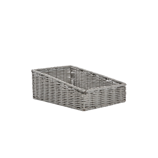 Grey Wicker-Style Display Basket - 2 Sizes