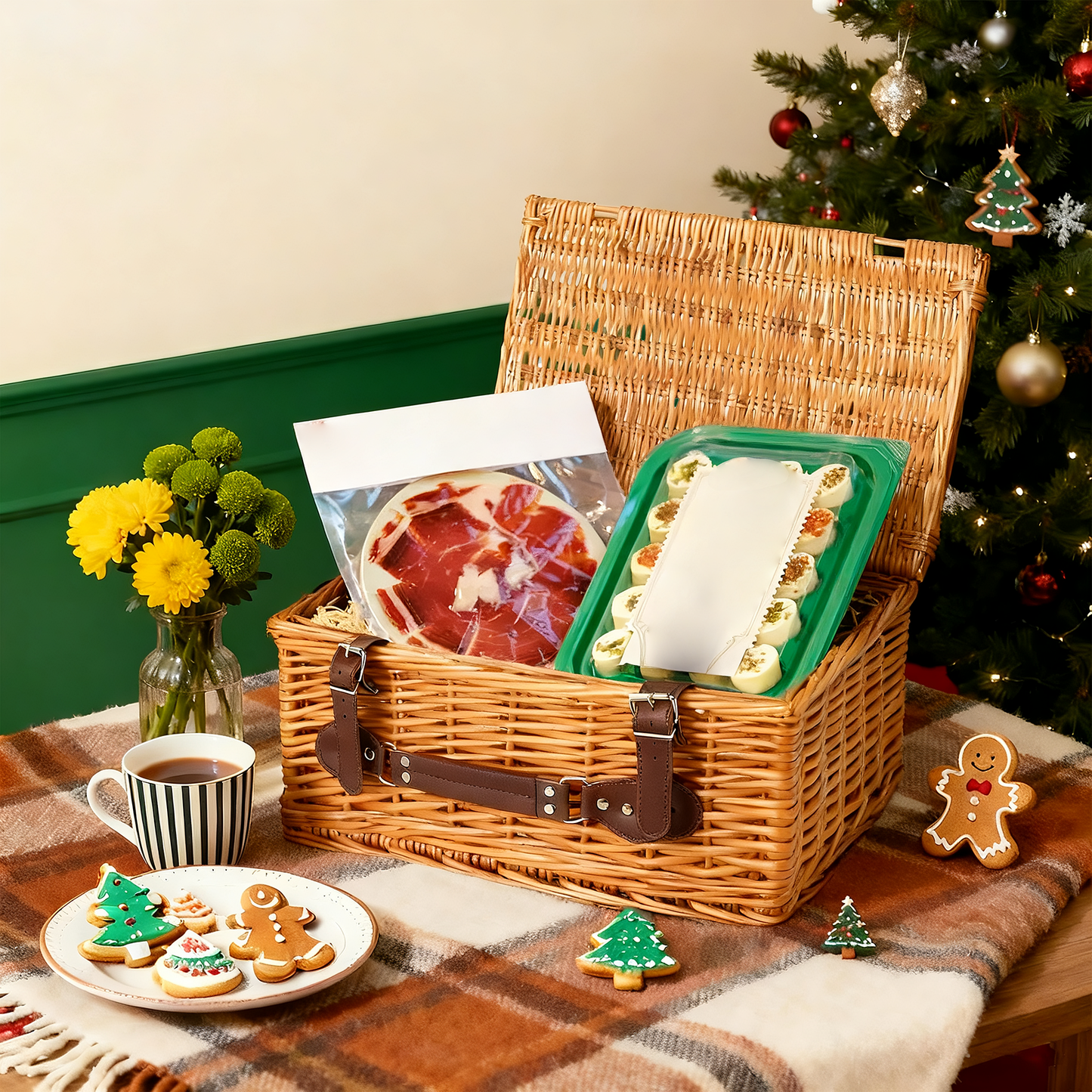Light Steamed Wicker Storage Hamper Basket - 3 Sizes