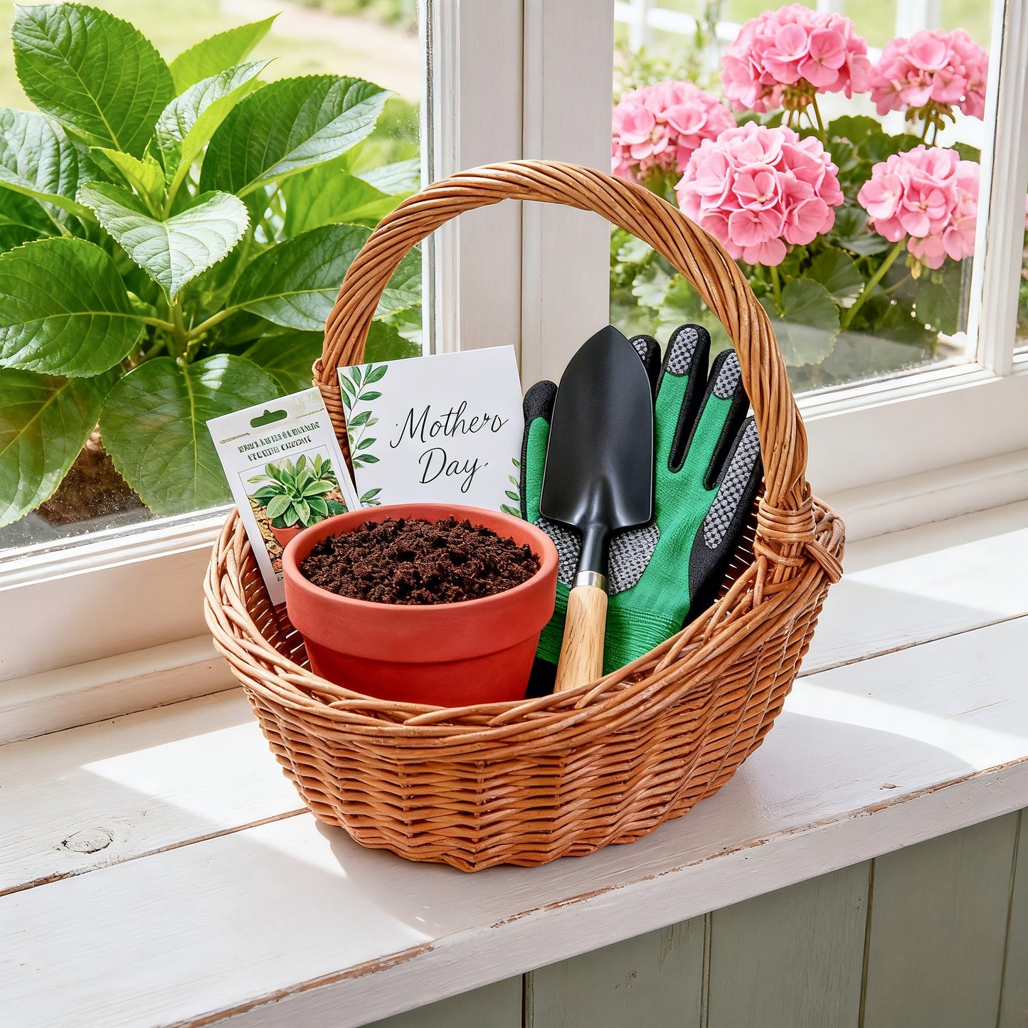 Light Steamed Oval Wicker Shopper Basket - 2 Sizes