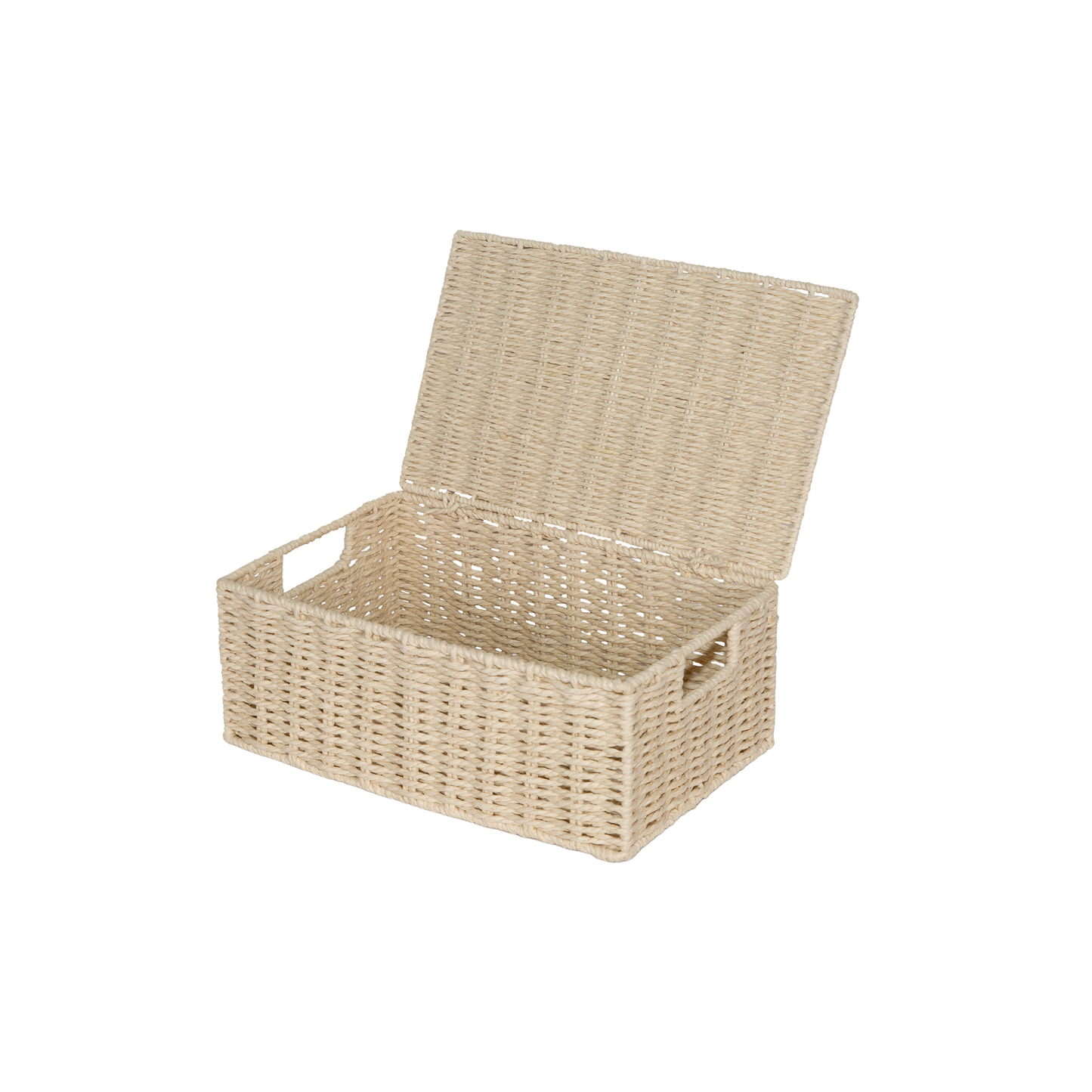 Beige Paper Rope Storage Hamper Basket - 3 Sizes