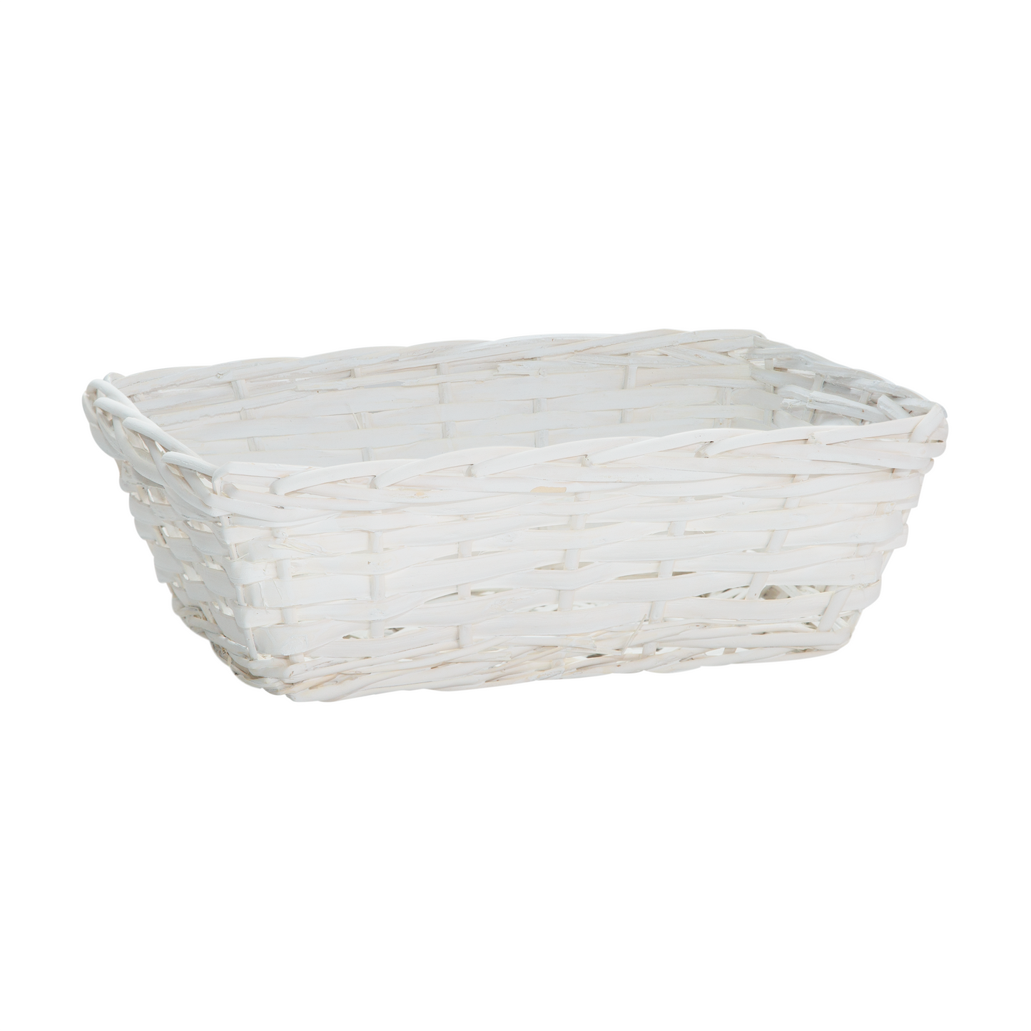 30.5cm White Rectangular Split Willow Packing Tray