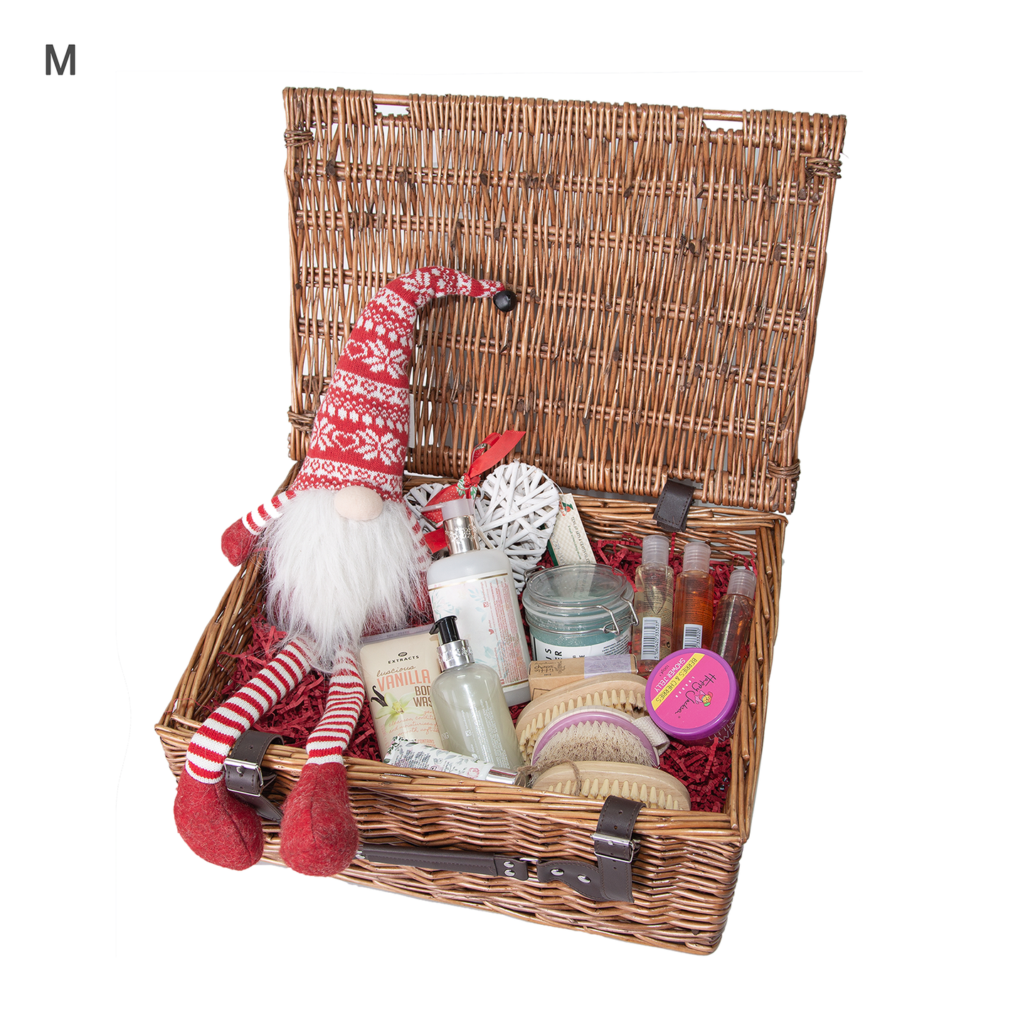 Double Steamed Wicker Storage Hamper Basket - 3 Sizes