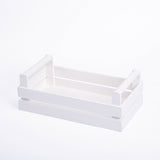 Wooden Shallow Storage Tray With Handles Window Sill Dressing Table Worktop Box