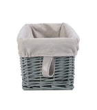 Narrow Natural Wicker Storage Basket Bathroom Toiletries Storage Gift Hamper