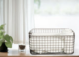 Metal Wire Shelf Storage Basket Bathroom Kitchen Holder Cupboard Organizer