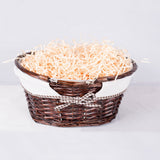 Foldable Handle Wicker Shopping Baskets Christmas Gift Hamper with Fabric Lining