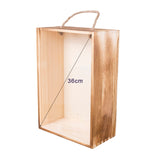 Clear Lid Wooden Crates Wine Box Birthday Wedding Christmas Gift Box Hampers