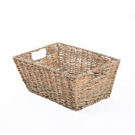 Seagrass Woven Storage Basket With Handle Shelve Basket Gift Basket Hamper