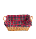 Traditional Rectangle Bread Wicker Basket Christmas Gift Hampers Retail Display