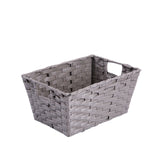 Faux Wicker Home Storage Basket with Liner Laundry Basket Toys Collection