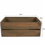Bulk Vintage Wooden Storage Box Trunk Retail Display Chest Open Storage Box