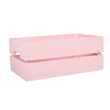 Pink/Blue Wooden Crates Retail Display Storage Box Toy Collection Gift Hamper