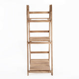 3 Tier Retro Folding Wooden Ladder Wall Shelf Retail Display Storage Bookcase