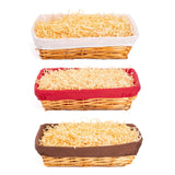5 X Honey Wicker Hamper With Liner Retail Display Tray Christmas Gift Basket Kit
