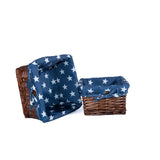 High Quality Natural Wicker Storage Shelf Basket Nursery Organizer Gift Hampers