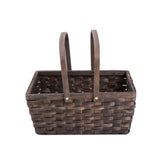 Woven Shopping Basket With Folding Handles Gift Hamper Basket Christmas Eve Gift
