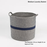 Cotton Rope Home Storage Collection Laundry Hamper Storage Basket