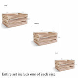 Sturdy Natural WoodenApple Crates Retail Display Shelf Box Gift Hampers