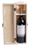 Wooden Wine Box Bottle Holder Wine Gift Package Metal Clasp