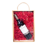 Clear Lid Wooden Wine Box Bottle Holder Wine Birthday Wedding Gift  Box Package