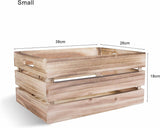Sturdy Natural WoodenApple Crates Retail Display Shelf Box Gift Hampers