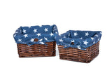 High Quality Natural Wicker Storage Shelf Basket Nursery Organizer Gift Hampers