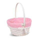 Wicker Basket Kid Child Party Flower Craft Easter Egg Hunt  New Born Gift Basket