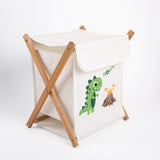 Collapsible Cotton Laundry Bag Nursery Room Storage Hamper Kid Toys Collection