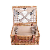 Premium Natural Wicker Fitted Picnic Hamper Picnic Basket Outdoor Picnic Set