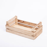Wooden Shallow Storage Tray With Handles Window Sill Dressing Table Worktop Box