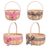 Christmas Gift Hampers Wedding Flower Basket with Bow Kid's Shopping Basket