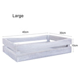 New Shallow Wooden Crates Shop Display Shelf Storage Box Christmas Gift Hampers