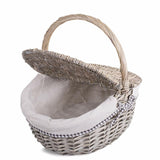 Traditional Two lids Picnic Baskets Shopping Hampers Wedding Decoration