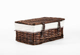 Wicker Storage Hamper With Lid With Liner Gift Hamper Wicker Basket Storage