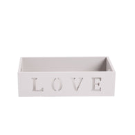 Pack of 3 LOVE Featured Wooden Crate Wooden Tray Storage Box Cabinet Organizer