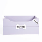 Bone Shaped Signs Dog Toys Storage Collection Box Wooden Crates Gift Hampers