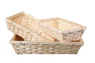 5 x Bamboo Natural Color Wicker Bread Basket Shop Display Christmas Hamper