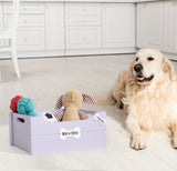 Bone Shaped Signs Dog Toys Storage Collection Box Wooden Crates Gift Hampers
