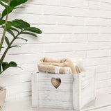 White Grey Wooden Crates Retail Display Shelve Storage Box Gift Hamper
