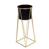 Metal Planter Stand With Plant Pot Flower Pot for Indoor Balcony Planter