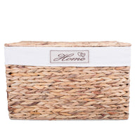 Water Hyacinth Honey Wicker Trunk Nursery Toy Blanket Storage Chest Basket Box