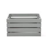 Grey Wooden Crate Storage Box Display Shelves Christmas Eve Gift Box
