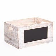 Wooden Crate With Blackboard Retail Display Storage Box Christmas Gift Hampers