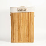 Bamboo Wicker Foldable Laundry Basket Bag Bathroom Storage Toy Collection Box