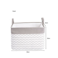 Greenleaves Canvas Laundry Basket With Handle  Rectangular Storage