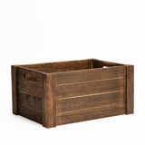 Brown Oval Cut Wooden Crates Display  Fruits Storage Gift Hamper